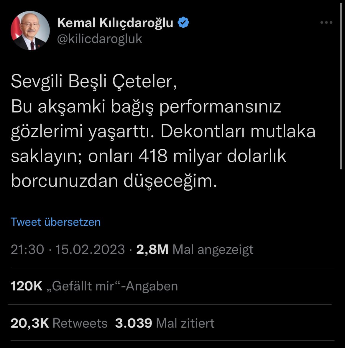 Kemal Kilicdaroglu Twitter