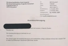 Schreiben der Bundespolizei Berlin