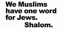 Es gibt keinen "islamischen Antisemitismus"